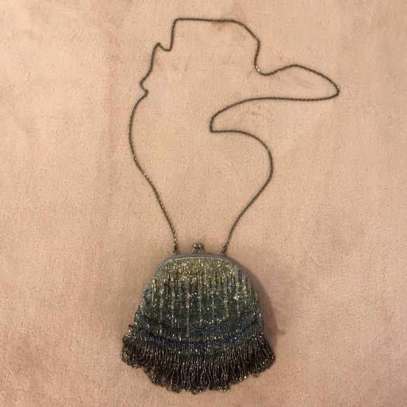 Anthropologie Shimmer Clutch Bag - Picture 1 of 5